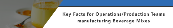 Facts for beverage manufacturers