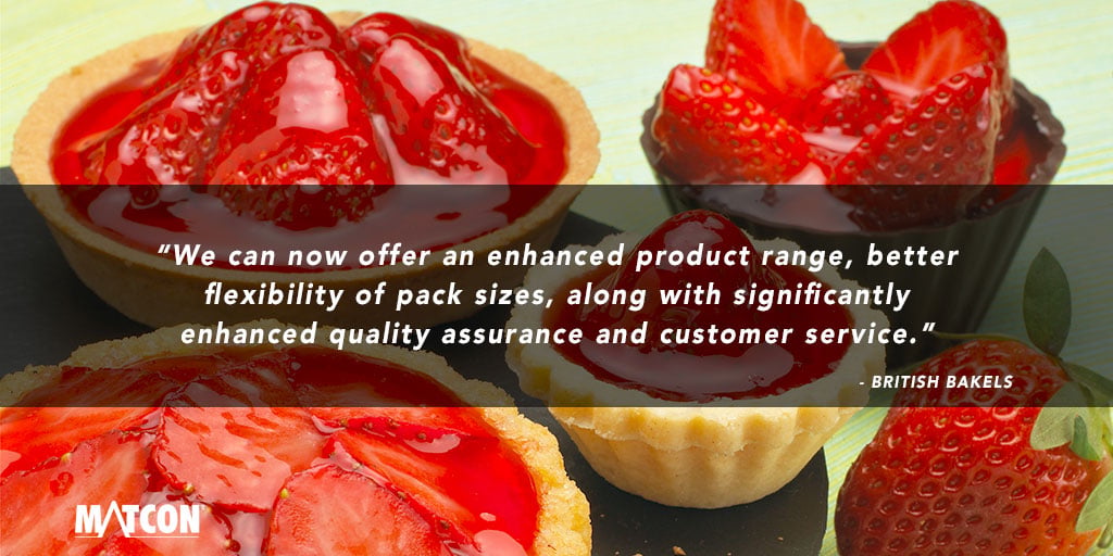 “We can now offer an enhanced product range, better flexibility of pack sizes, along with significantly enhanced quality assurance and customer service.” -British Bakels