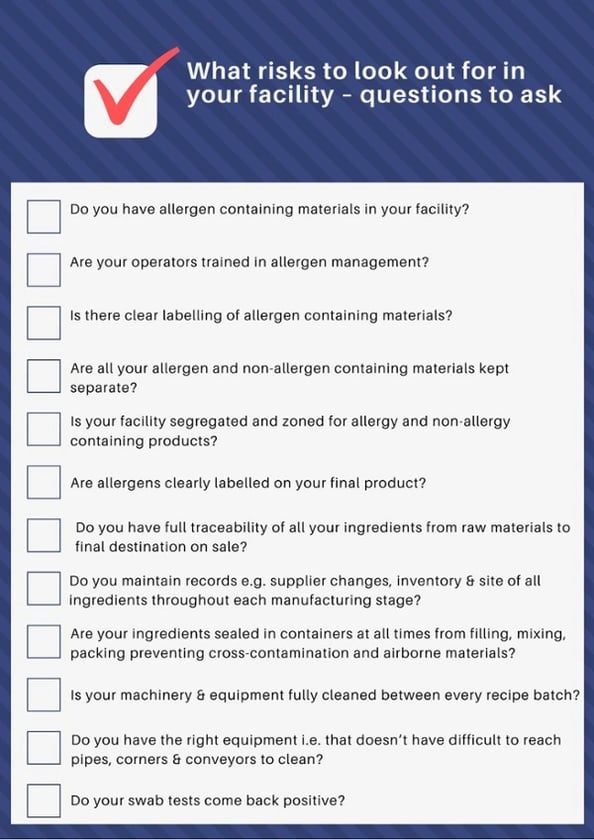 Risks to look out for in your food manufacturing facility