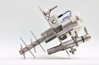 Matcon intensifier with liquid addition during blending