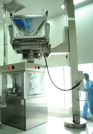 Ceiling height limitations in a Pharmaceutical facility e.g. installing a pillar-lift