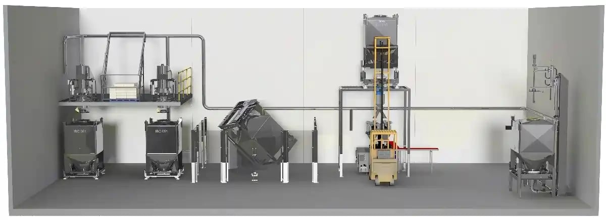 Factory-for-blending-powder-based-beverages