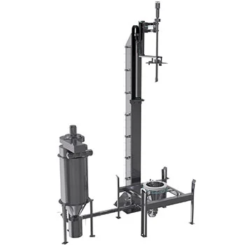 Air washing module for cleaning ibcs